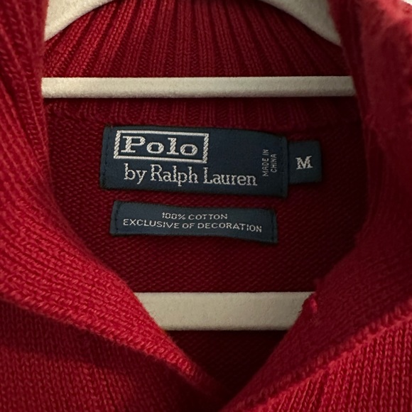 Men’s Polo RL - Red 2 button sweater - Size M - Picture 3 of 3